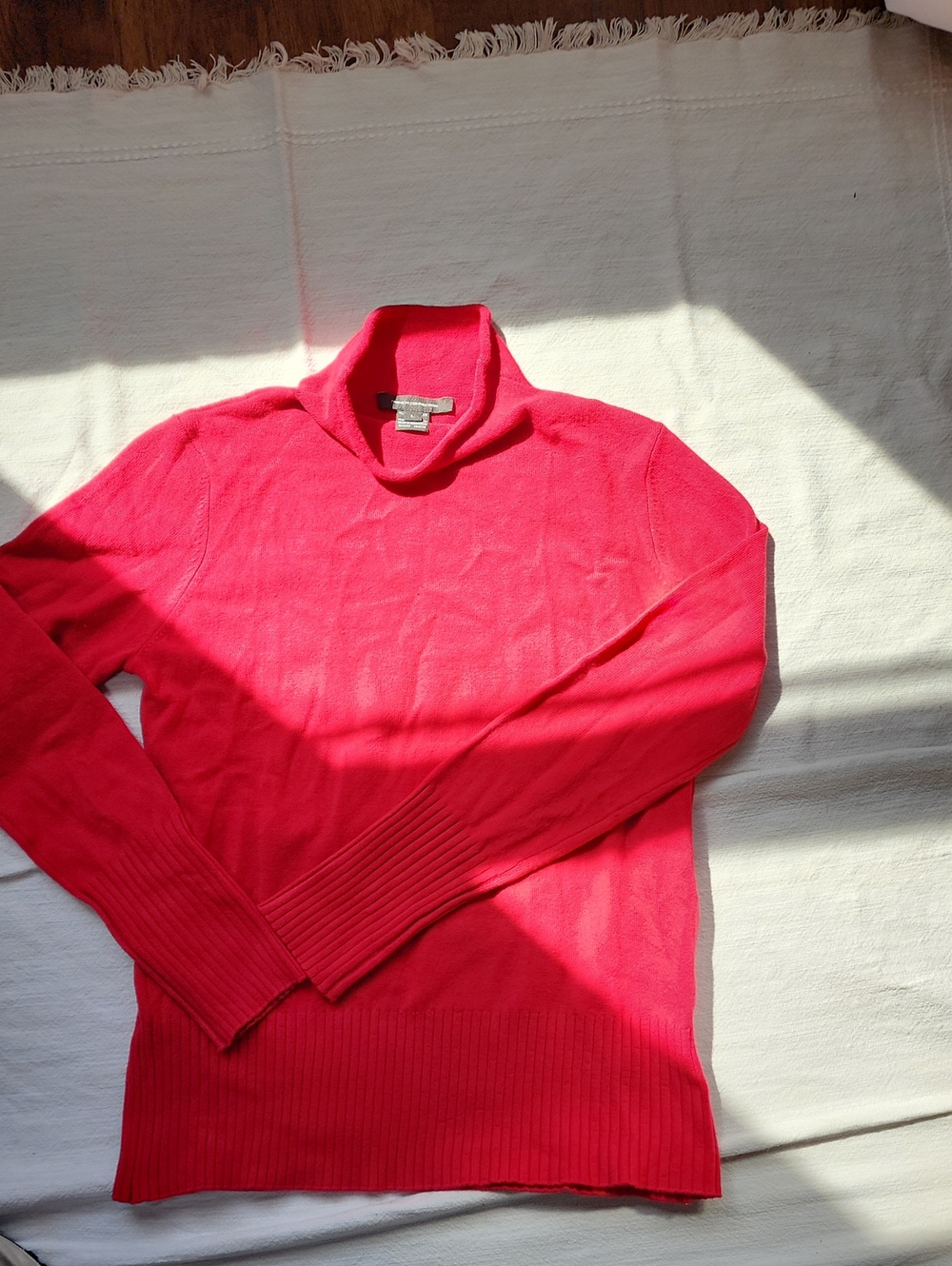 Wimen's Red Turtleneck Sweater